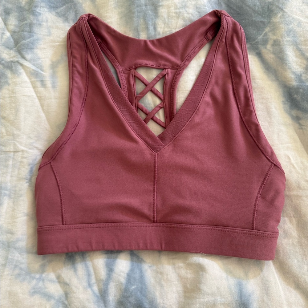 Avia Pink Sports Bra with Criss-Cross Back S/CH (4-6)